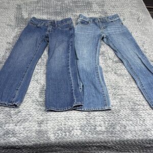 The Children's Place Boy’s Jeans Duo in Dark Blue and Light Blue Denim 7 Slim